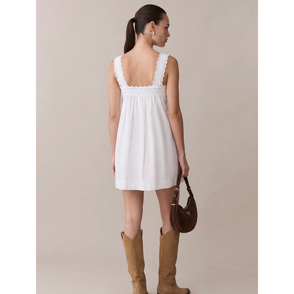 NWT kourt few Moda Beverly white Cotton Dress S $197 - Picture 2 of 6